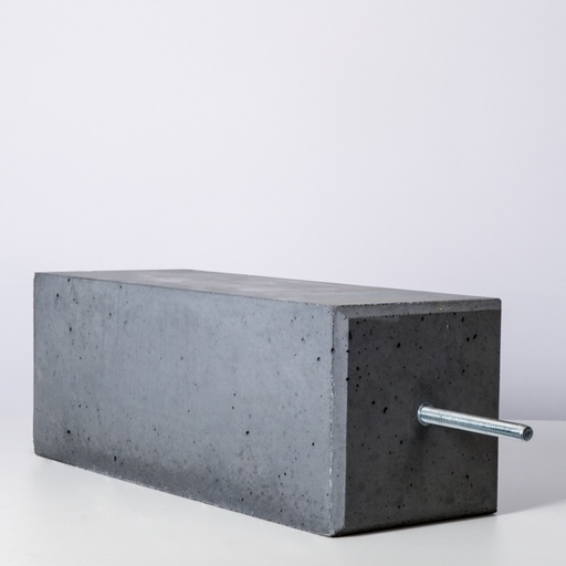 [2305349] Betonpoer 220 x 220 mm met facet incl verstelbare plaat