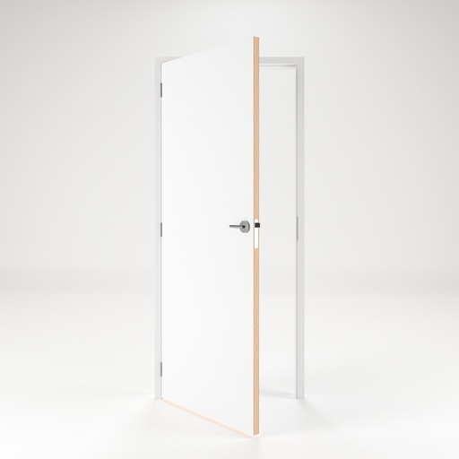 [2302127] Deur kozijn combinatie  88x231,5 links kozijn vuren wit 56x120